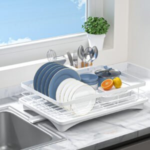 Metal Kitchen Bowl-Dish Drainer Rack